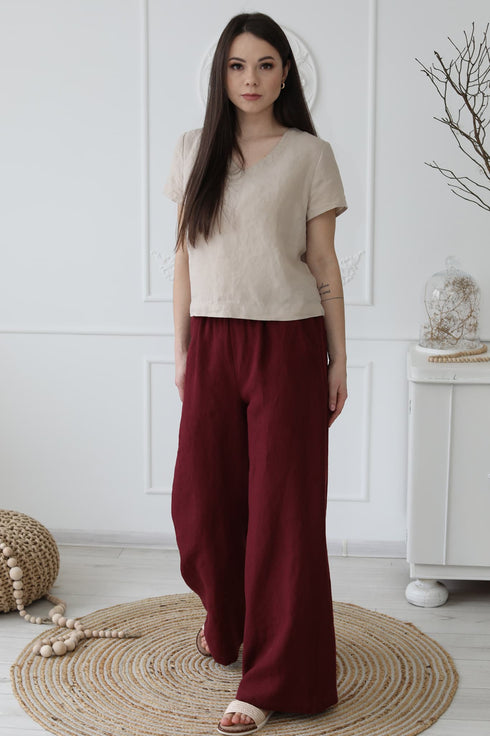 Image 1 of Summer linen top versatile and comfortable top Karol from Baltic Linen
